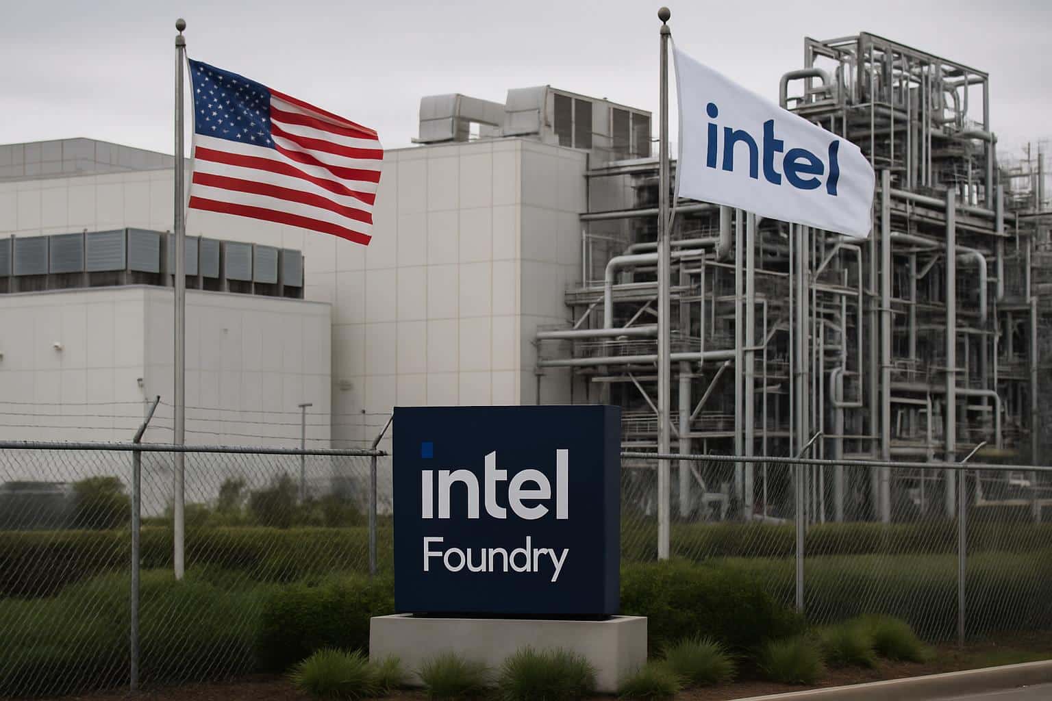US and Intel Flag