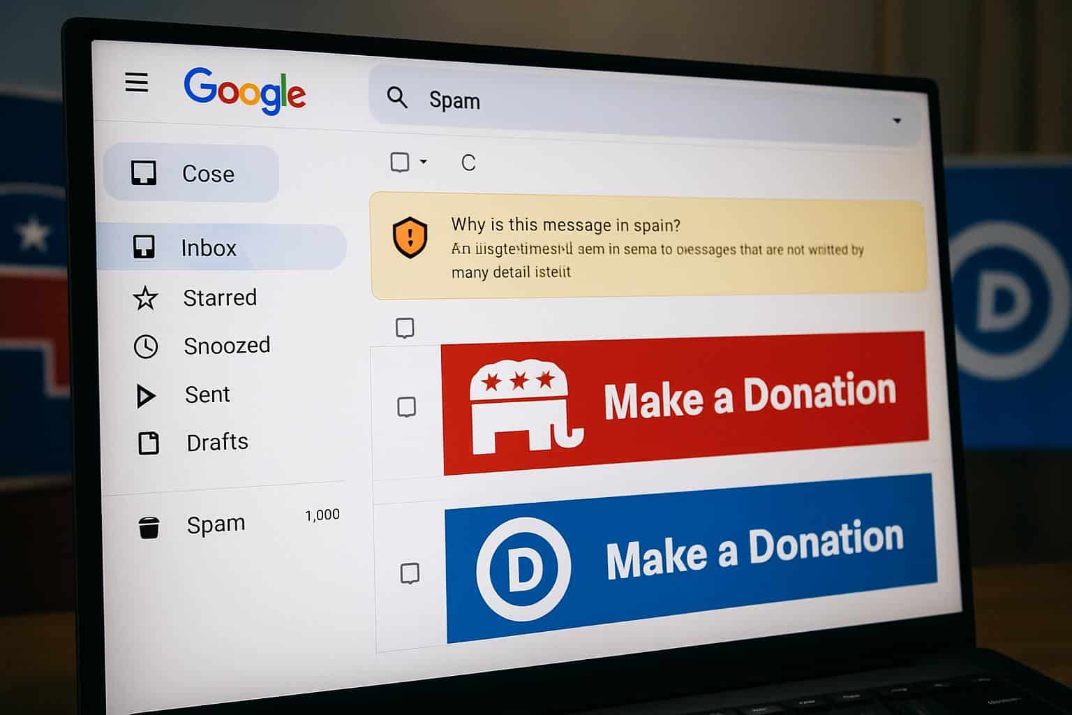 FTC warns Google over alleged partisan search filters; Google logo with red/blue sliders