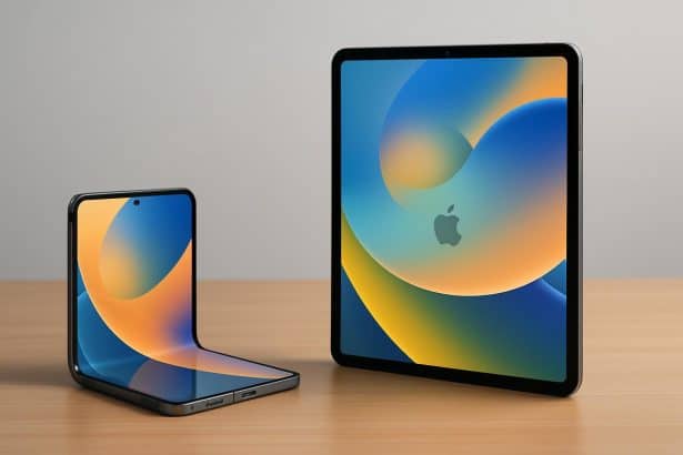 Apple foldable iPhone and iPad concept illustrating development roadmap