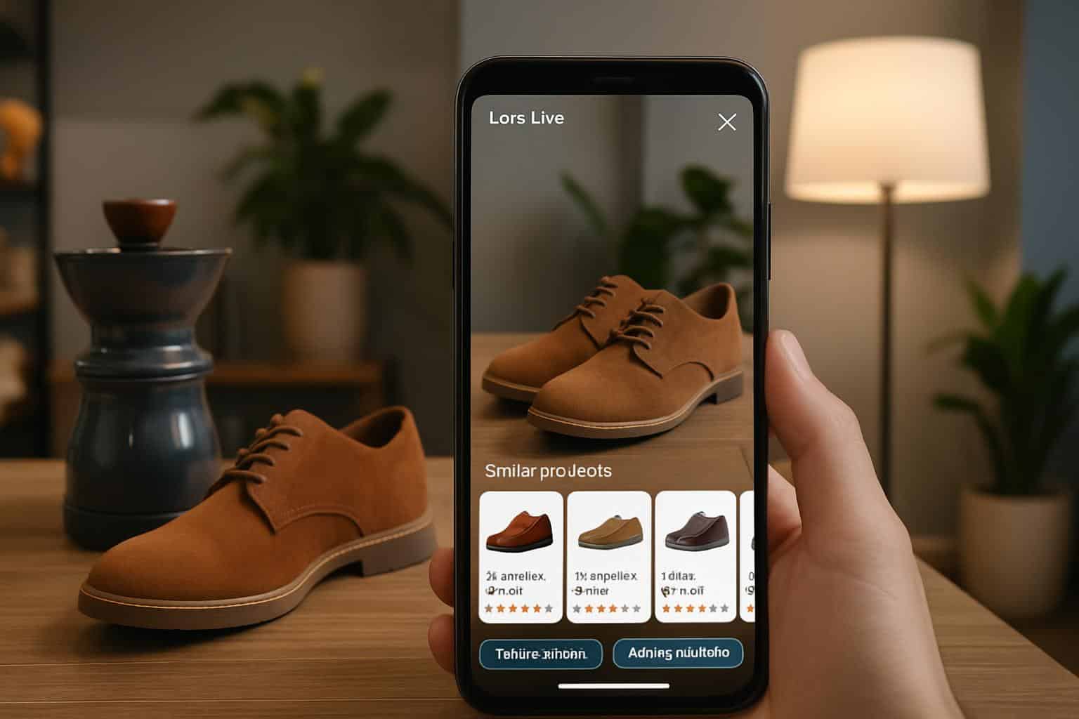Amazon Lens Live AI shopping assistant scanning products via smartphone in-store