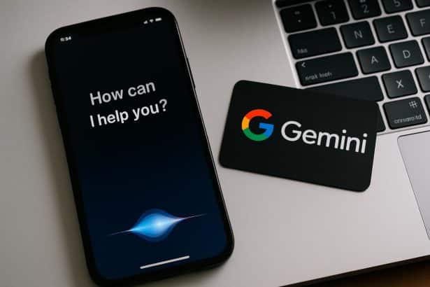 Siri upgrade with Google Gemini AI integration on Apple iPhone