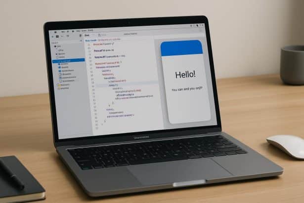 OpenAI logo alongside Apple's Xcode icon, highlighting hire of Xcode Assistant Alex team