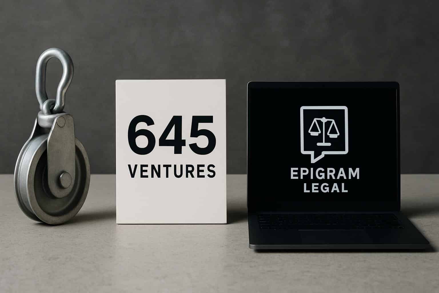 Pulley, 645 Ventures and Epigram Legal logos for Disrupt conference