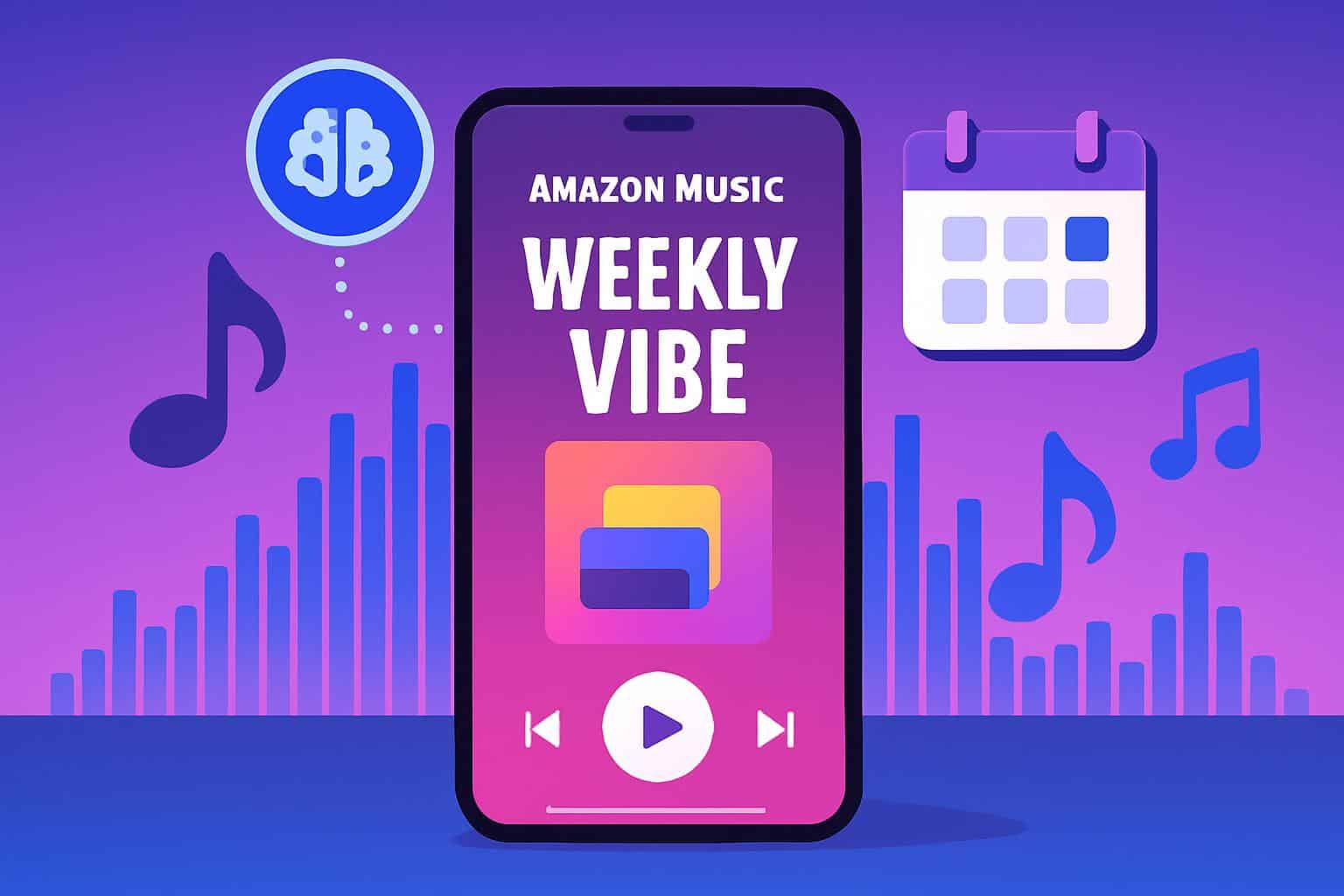 Amazon Music AI Weekly Vibe personalized playlist arrives Mondays