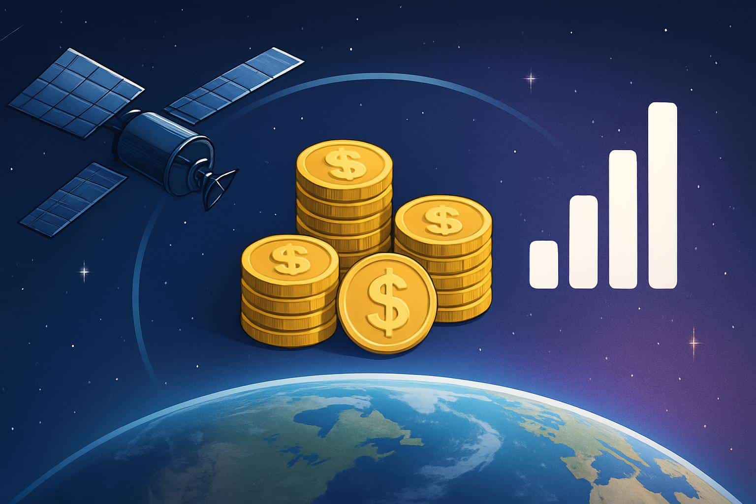 Starlink satellites orbit Earth amid SpaceX EchoStar spectrum purchase