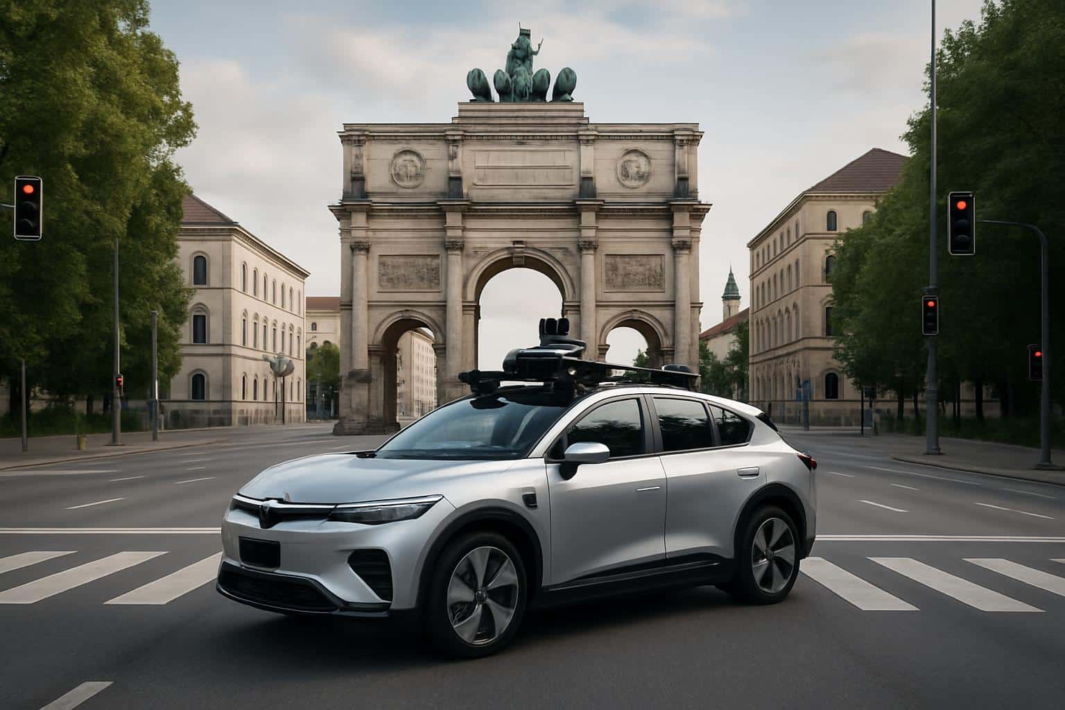 Uber and Momenta robotaxi concept in Germany