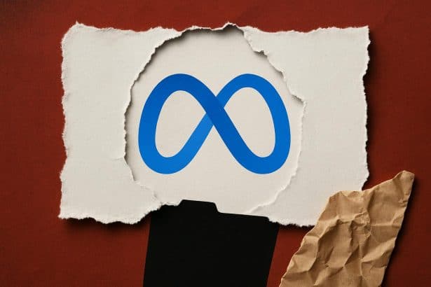Meta logo amid whistleblower claims of buried child-safety research
