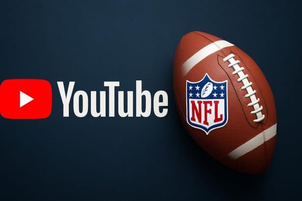 YouTube and NFL logos with football as exclusive broadcast tops 17M viewers