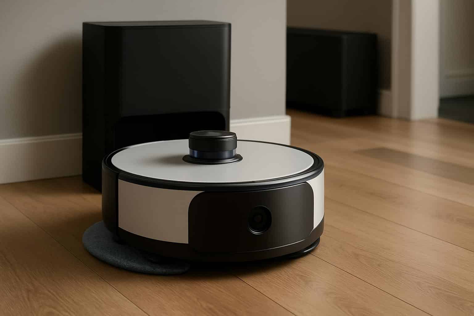Dyson Spot+Scrub AI robot vacuum and mop with familiar design cues