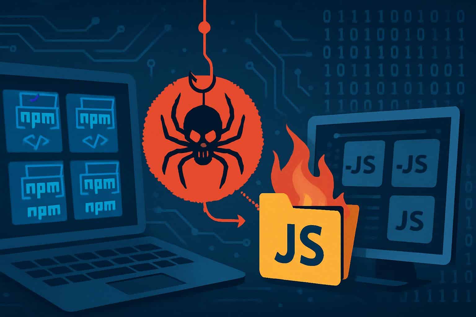 npm supply chain attack: compromised maintainer injects malicious code into packages