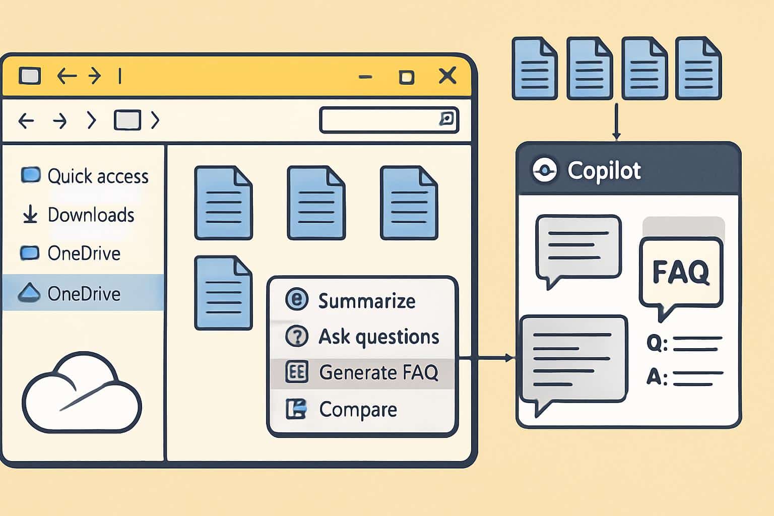 Microsoft Copilot adds OneDrive time-saving shortcuts in Windows File Explorer