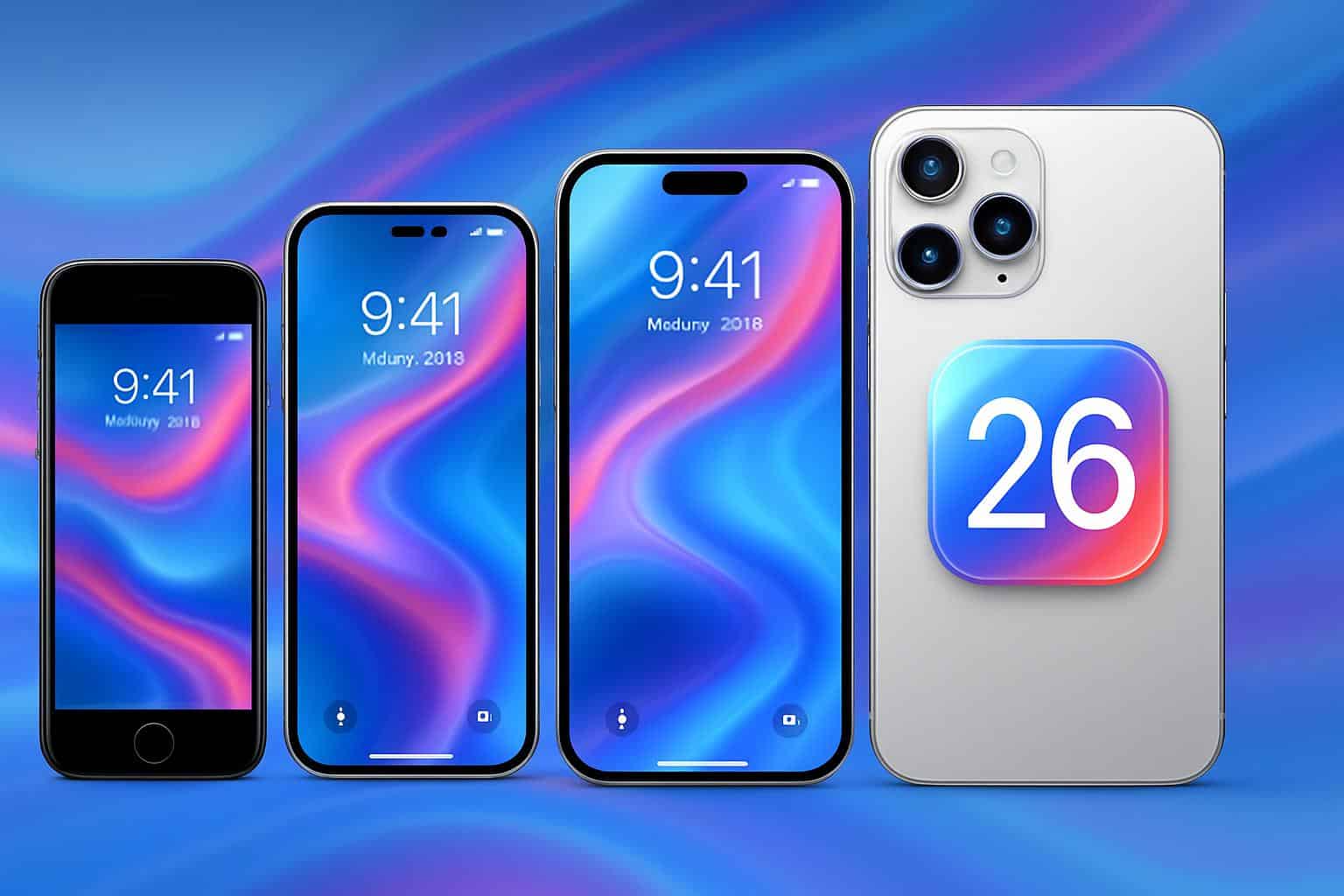 iOS 26 compatibility shown on supported iPhone models