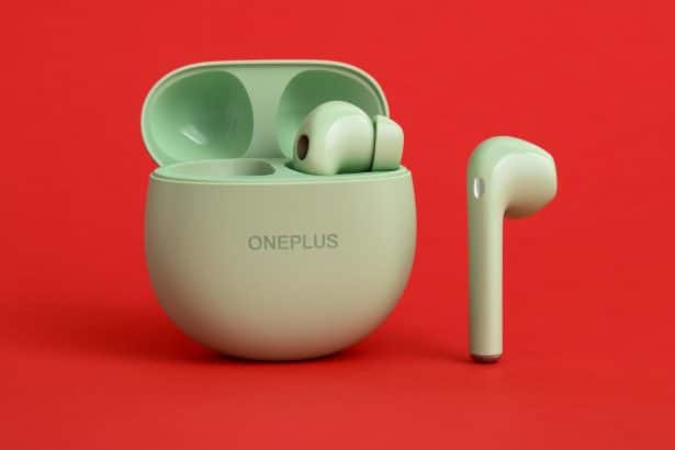 OnePlus Buds 4 true wireless earbuds in charging case, on sale