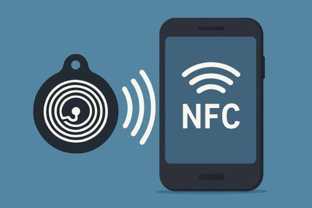 NFC tags and readers demonstrating how contactless data transfer works