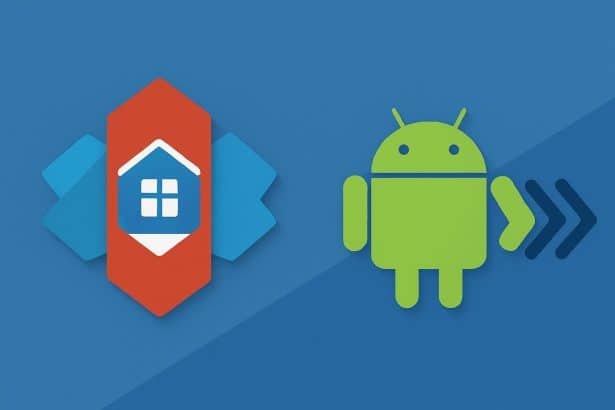 Nova Launcher app logo on Android phone, marking its end and platform retreat