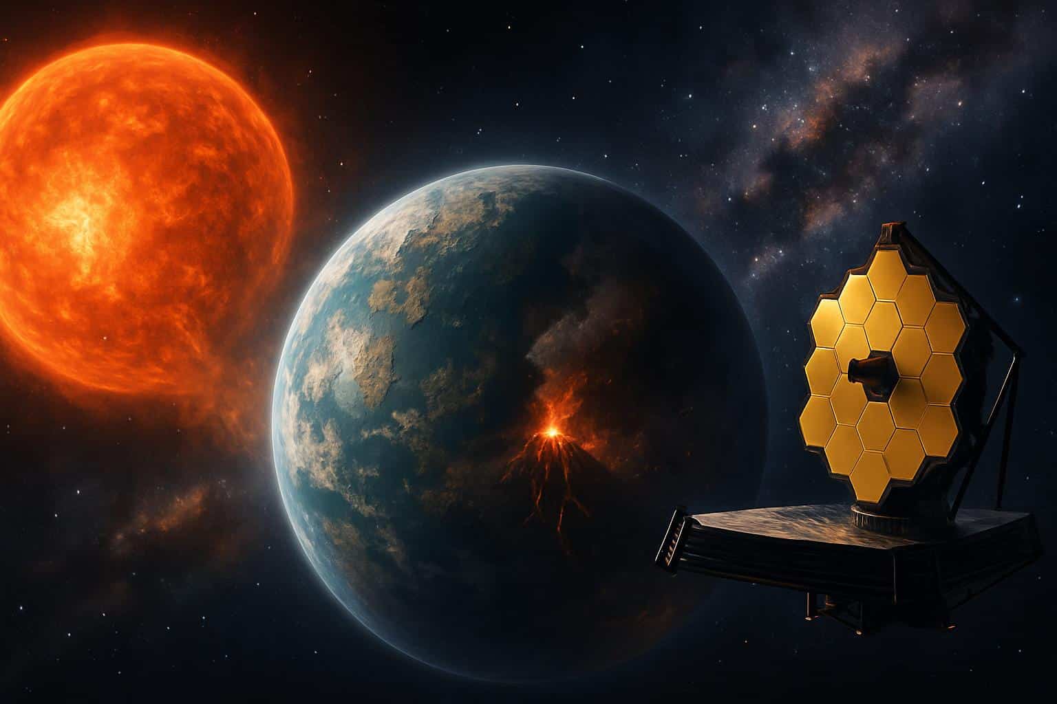 James Webb Space Telescope probes TRAPPIST-1e exoplanet atmosphere loss and rebuilding