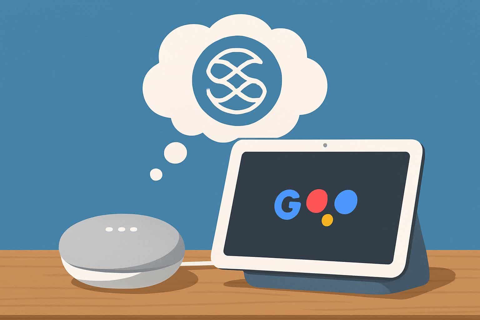 Google Home with Gemini AI concept illustrating survey demand for Gemini to power Google Home