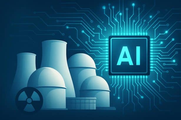 Nuclear power plant with AI data overlay as Nuclearn raises .5M for reactor tech