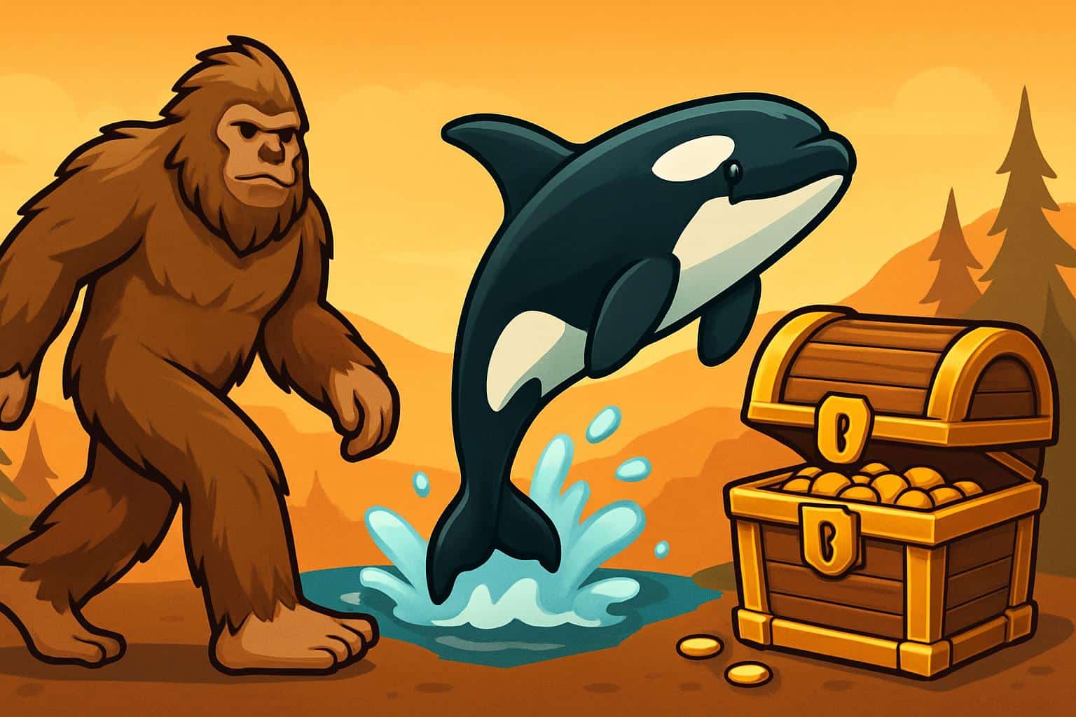 Bigfoot, orca and treasure chest highlight the new emojis