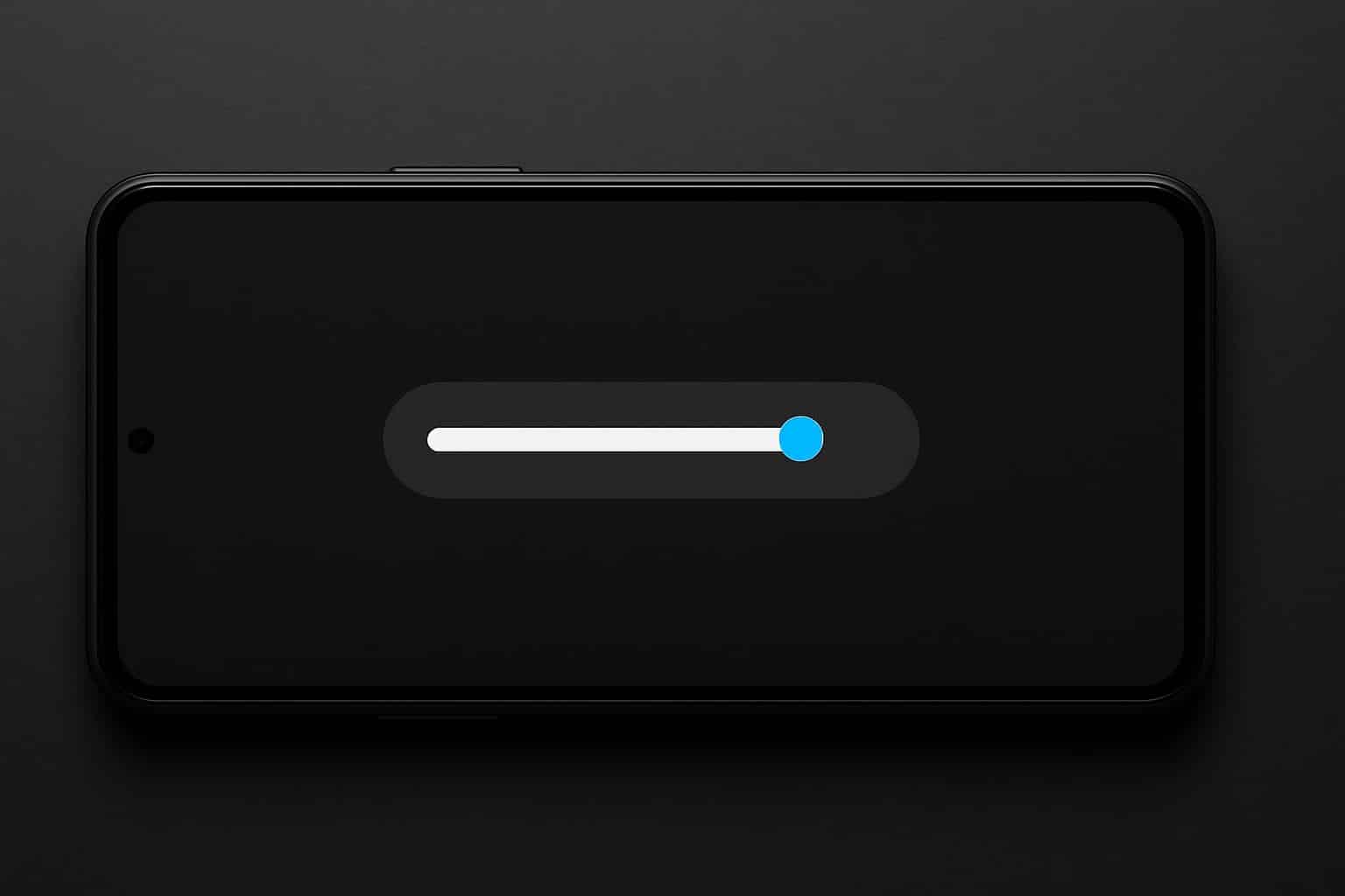 Android tests iOS-style horizontal volume slider on phone screen