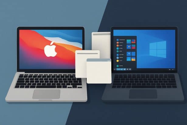 Mac running Windows apps on macOS via virtualization, emulation, and dual-boot options