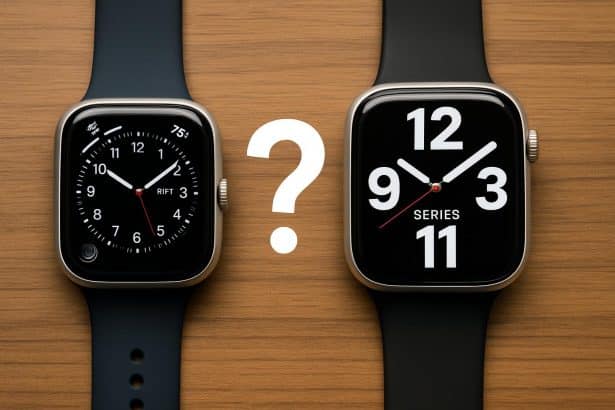 Apple Watch Series 11 close-up highlighting design upgrades and features
