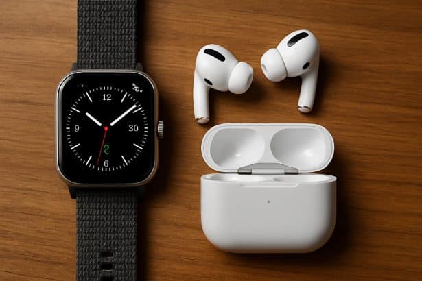 AirPods Pro 3 beside Apple Watch, highlighting potential smartwatch replacement