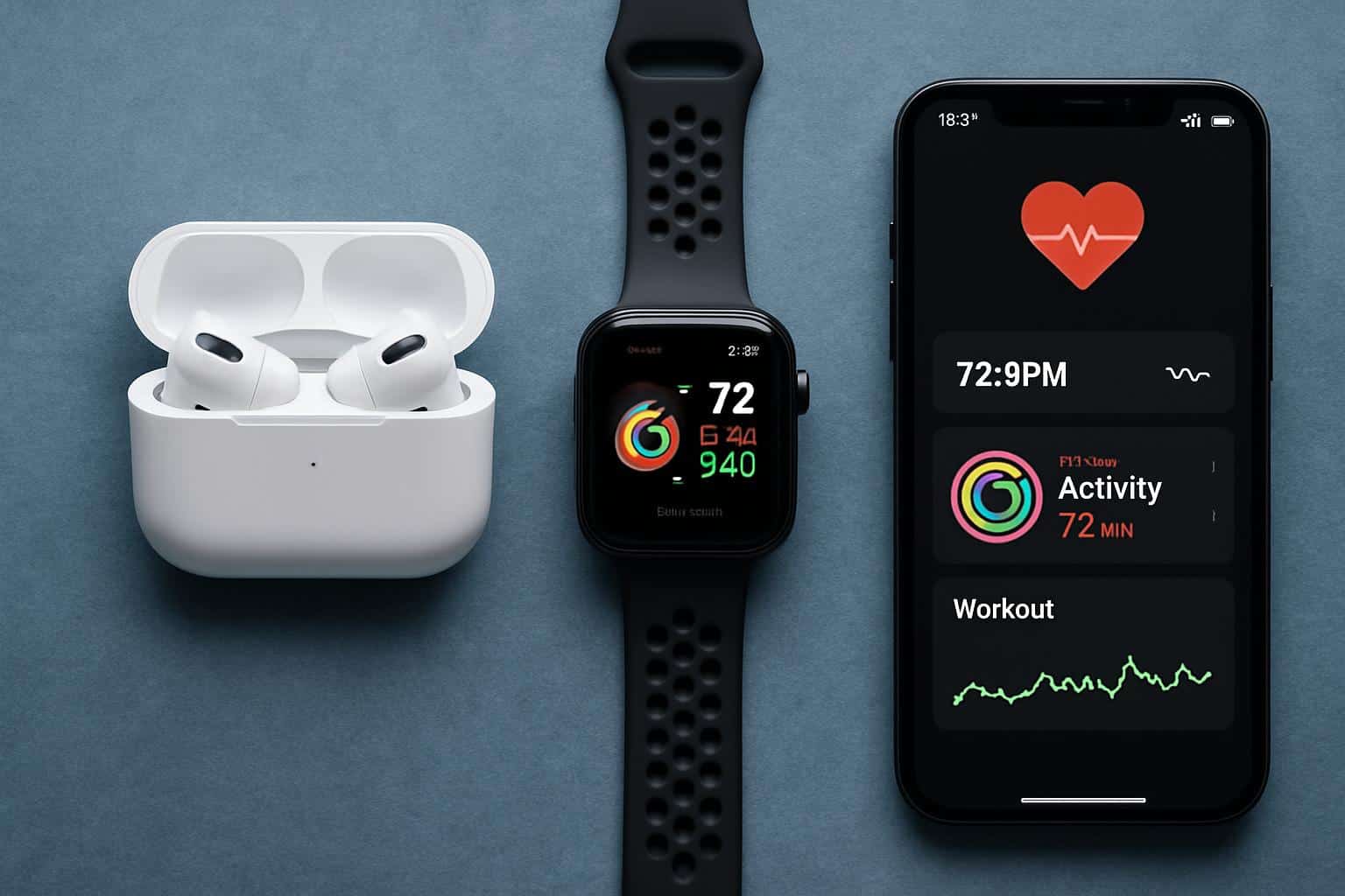 AirPods Pro 3 beside Apple Watch, hinting earbuds replacing smartwatch features