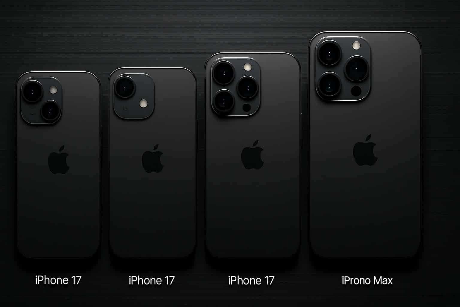 iPhone 17 Base, Air, Pro, Max models compared side by side