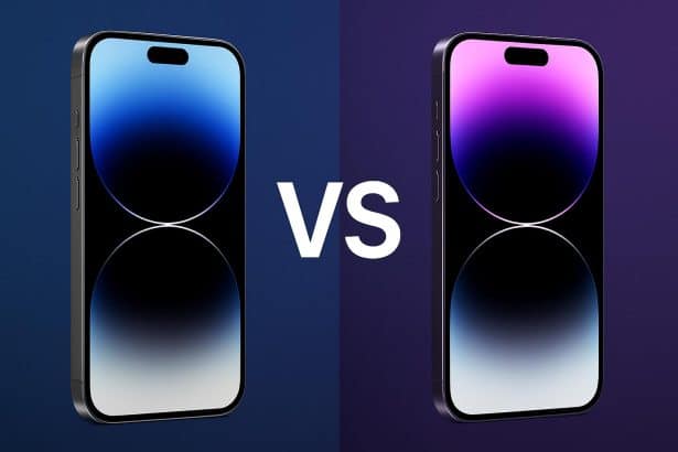 iPhone 17 Pro vs iPhone 14 Pro comparison showing design, camera, performance upgrades