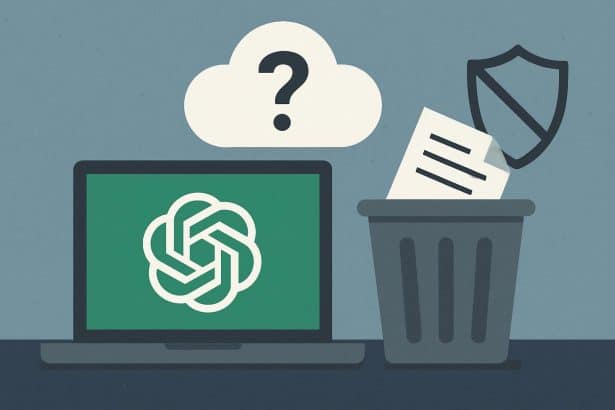 ChatGPT privacy settings with delete chat history and data opt-out options