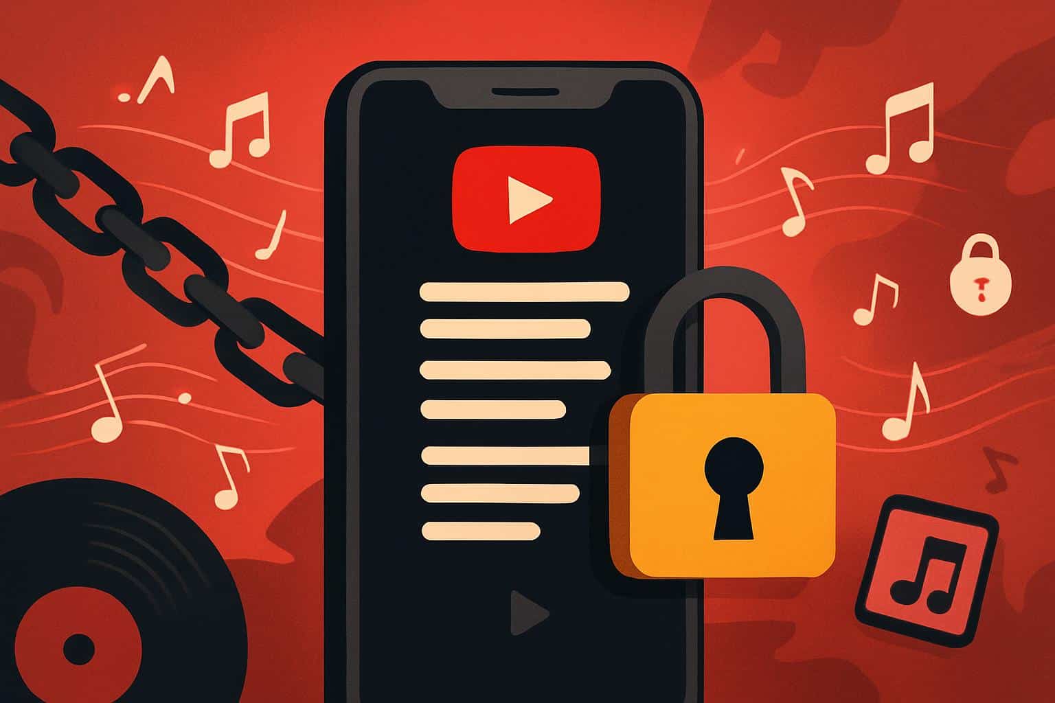 YouTube Music free tier locks lyrics, access requires YouTube Music Premium