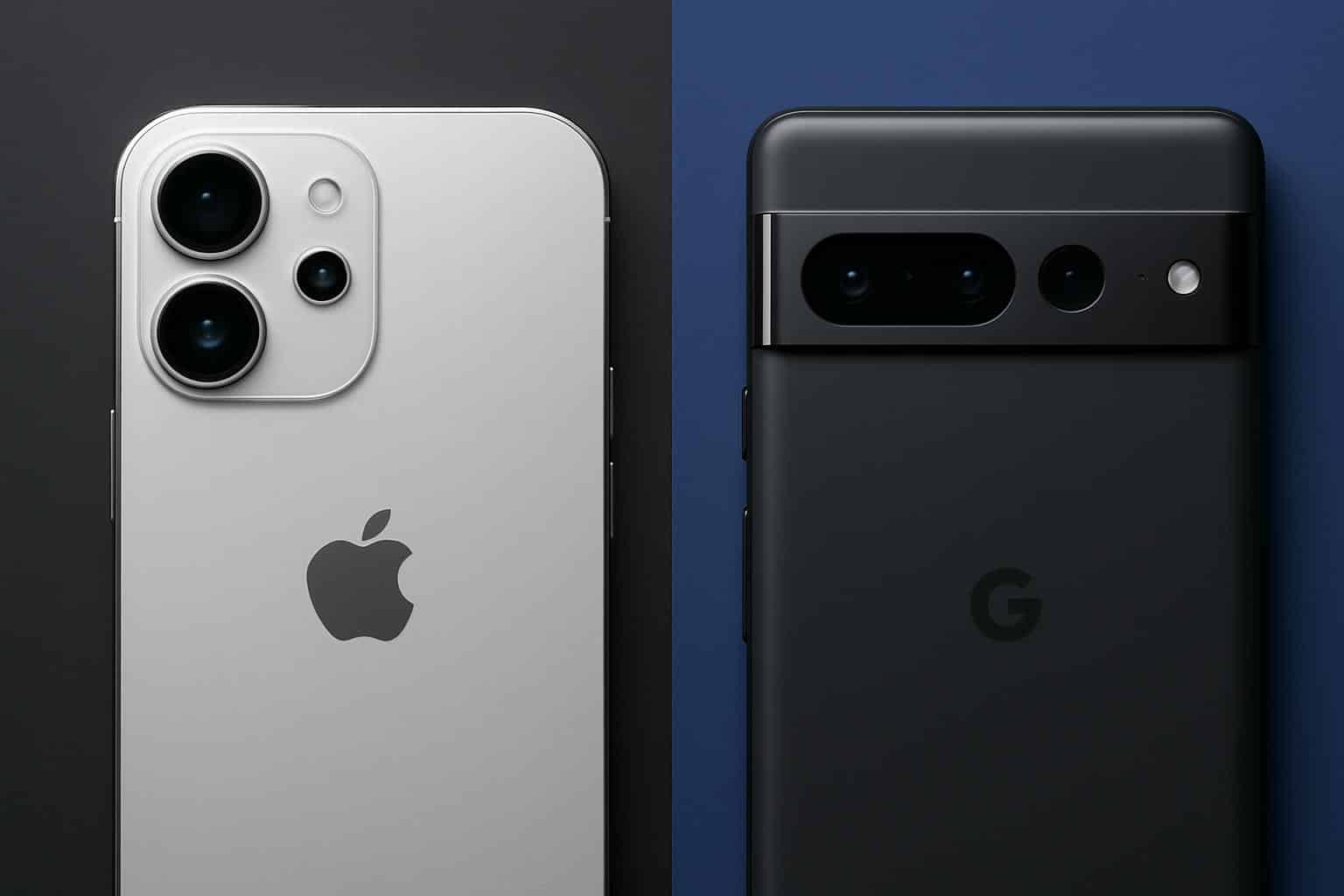 Apple iPhone 17 vs Google Pixel 10 side-by-side, rear camera hardware comparison