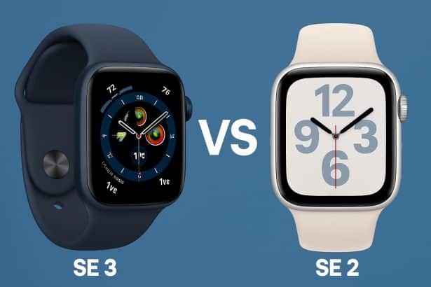 Apple Watch SE 3 vs SE 2 side-by-side comparison of design, features, upgrade value