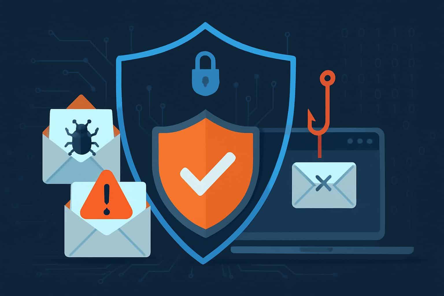 Shield and lock over email envelope, ex-Google security execs raise M to stop email threats
