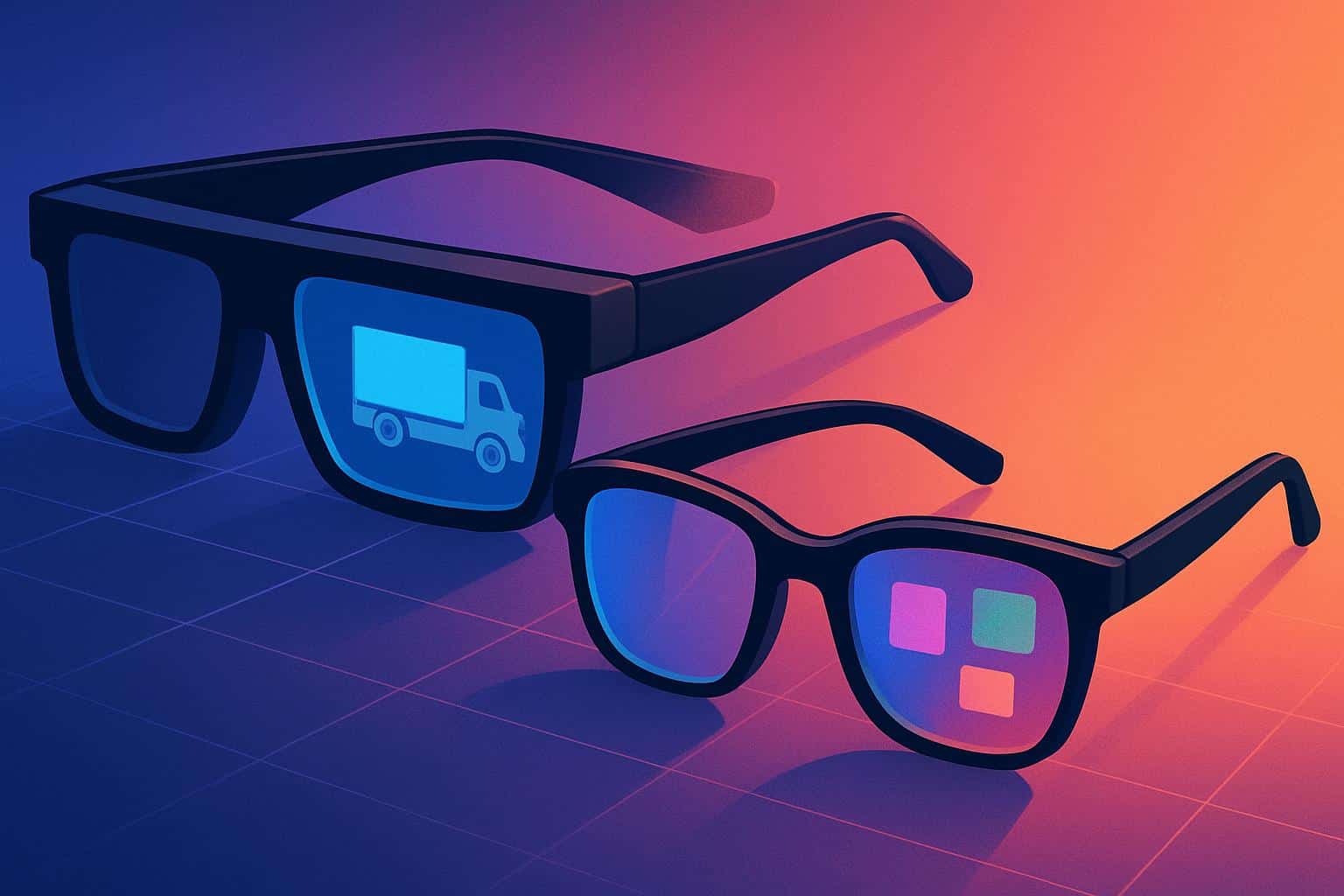 Amazon large-scale AR glasses push, branded wearable tech concept