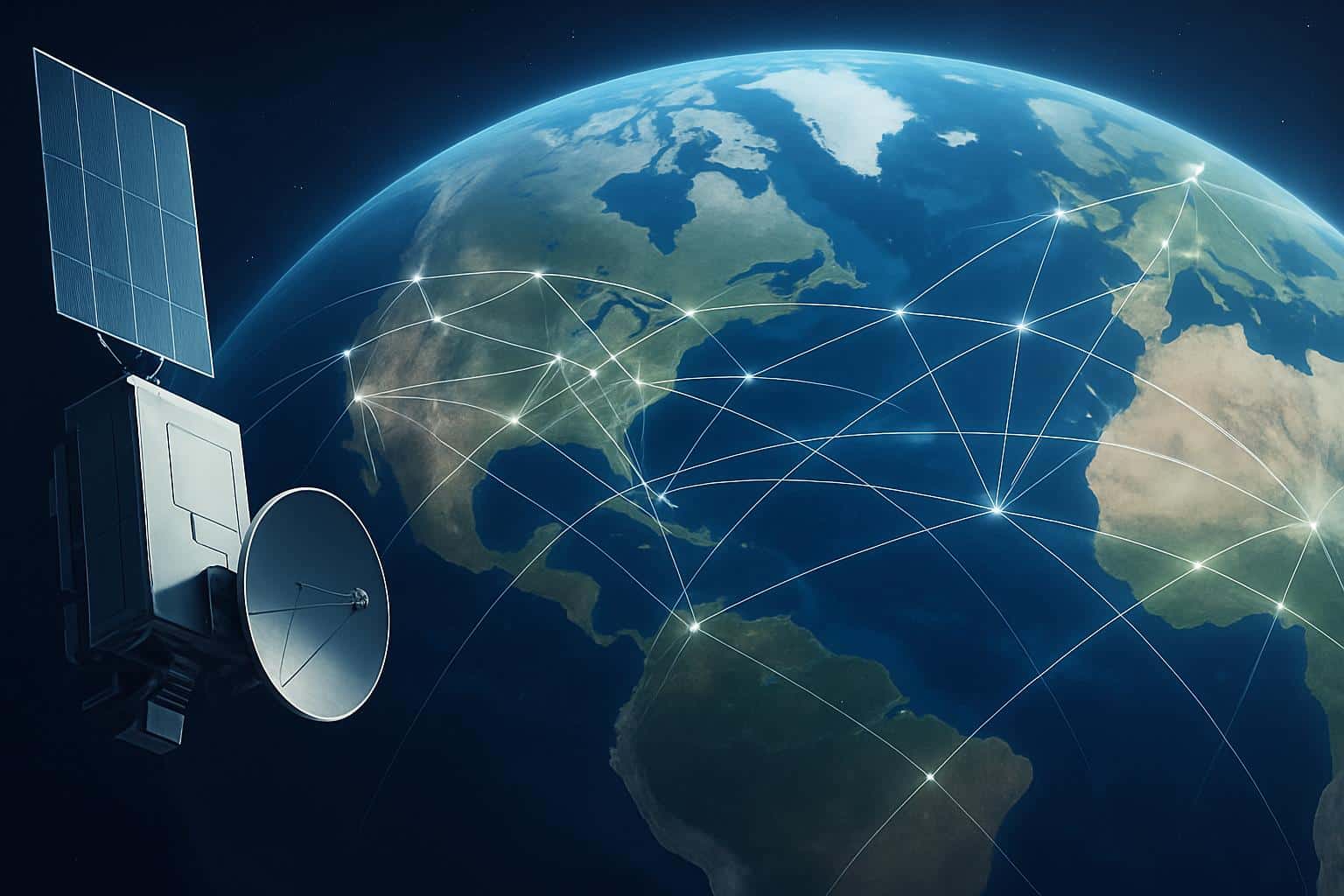 SpaceX Starlink network over globe highlights EchoStar deal, global carrier plan