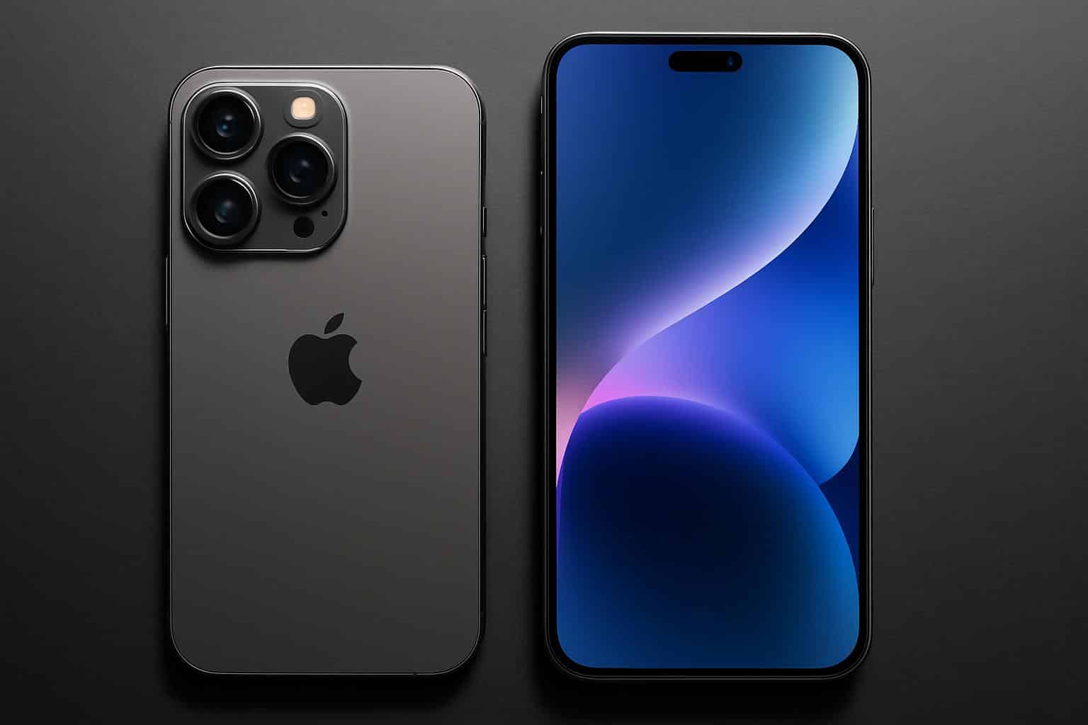 iPhone 17 Pro vs 15 Pro side-by-side comparison showing design and feature differences