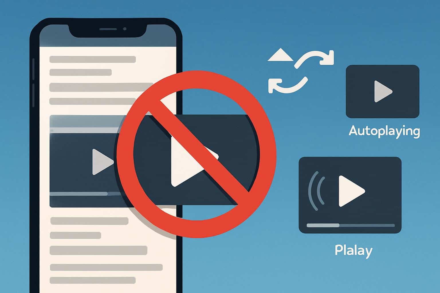 Social media settings to turn off video autoplay in feeds