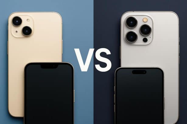 iPhone Air vs iPhone 17 Pro Max side-by-side comparison