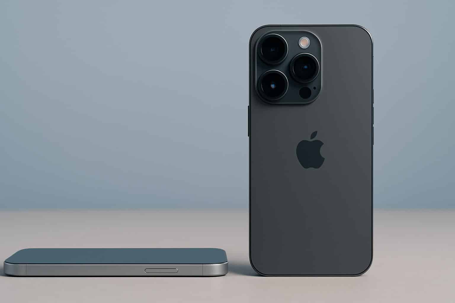 iPhone Air vs iPhone 17 Pro Max side-by-side comparison highlighting design differences