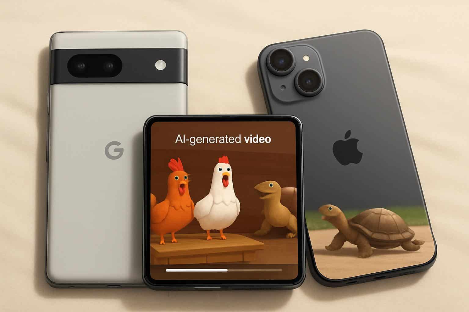 Google Pixel vs iPhone ad campaign comparison with a gentle tone