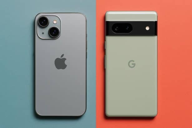iPhone 17 vs Pixel 10 comparison with verdict favoring Pixel 10