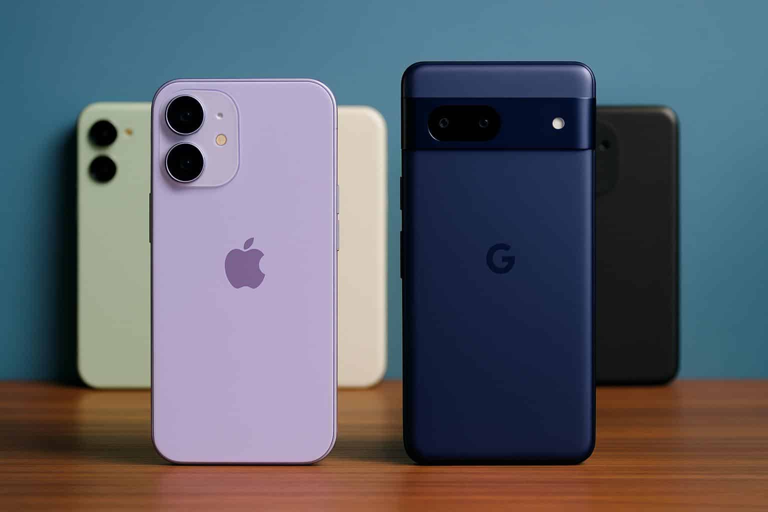 iPhone 17 vs Pixel 10, showcasing the coolest color options side by side