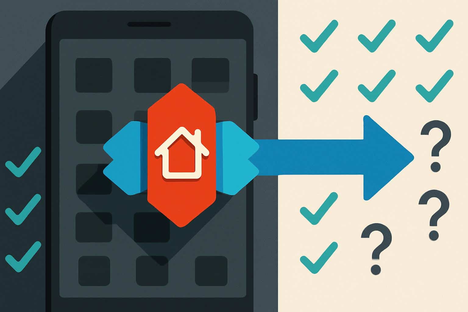 Nova Launcher home screen on Android, highlighting diehard users staying put
