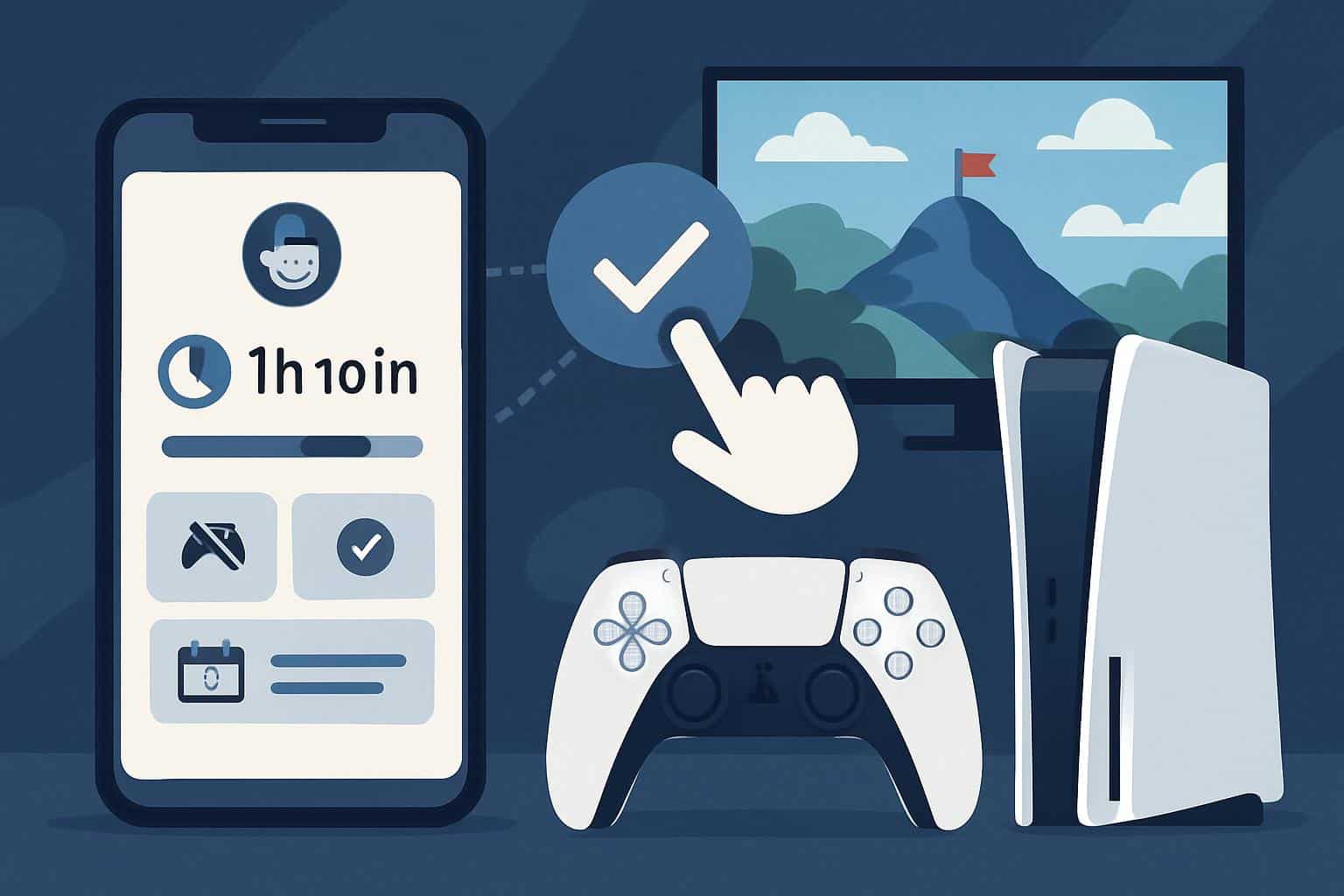 PlayStation Family app parental controls for game time limits on PlayStation consoles