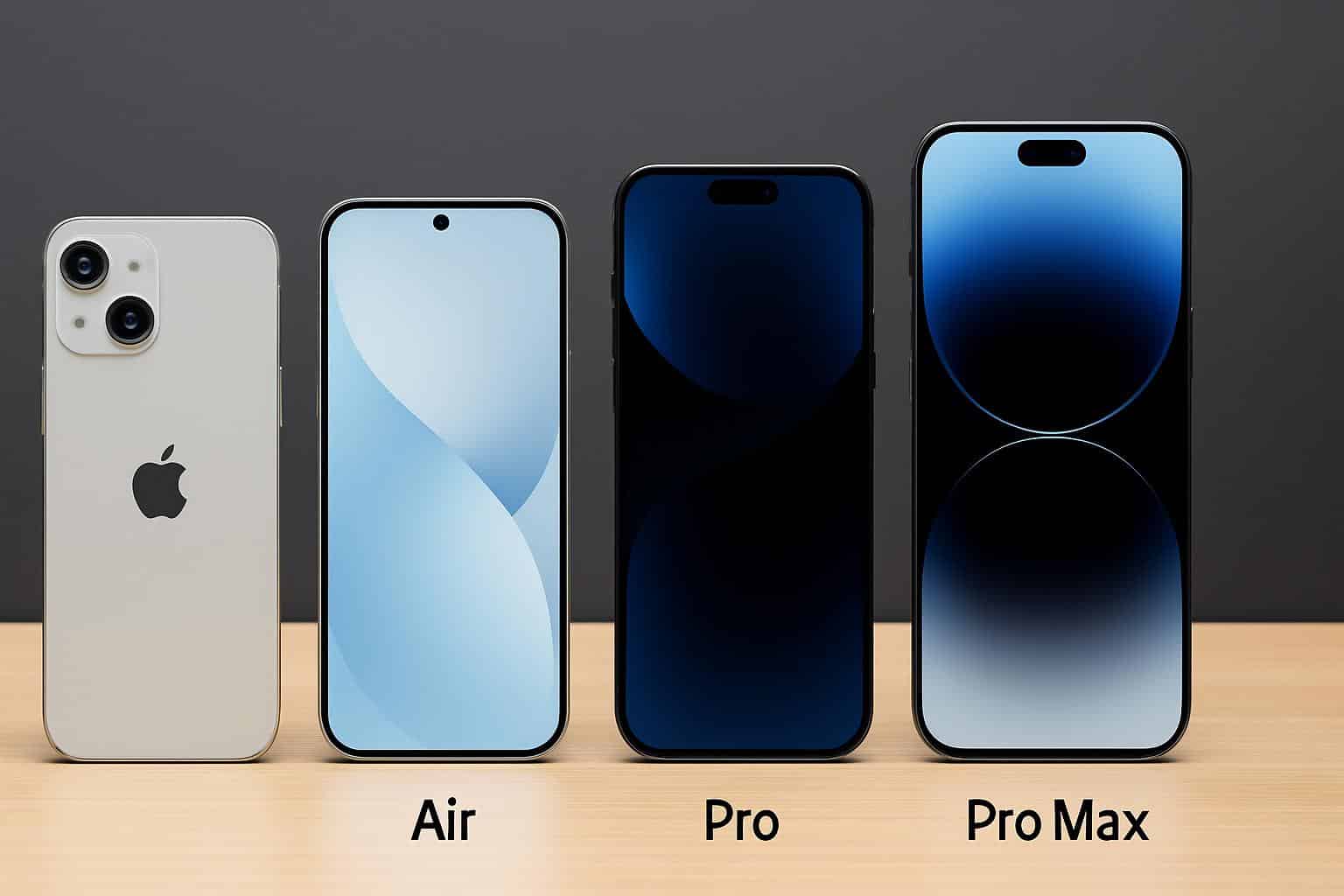 Apple iPhone 17 lineup comparison: 17, 17 Air, 17 Pro and 17 Pro Max