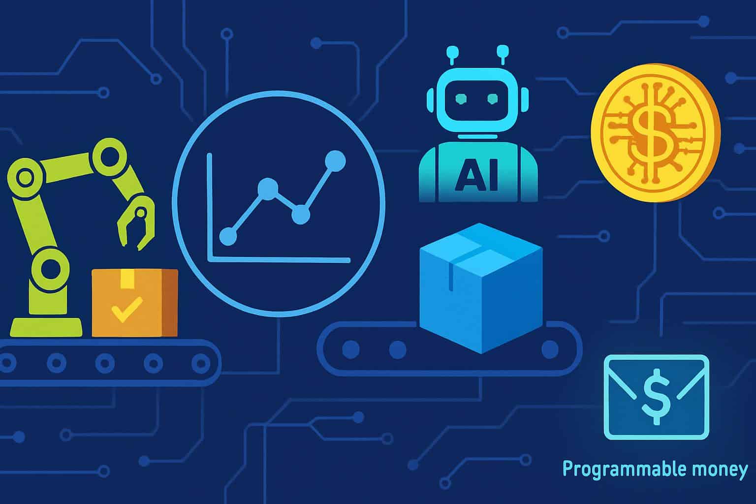 Graphic illustrating Gartner's four machine shifts driving business automation