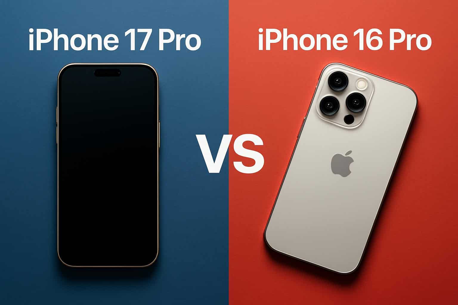 iPhone 17 Pro vs 16 Pro side-by-side comparison for upgrade decision