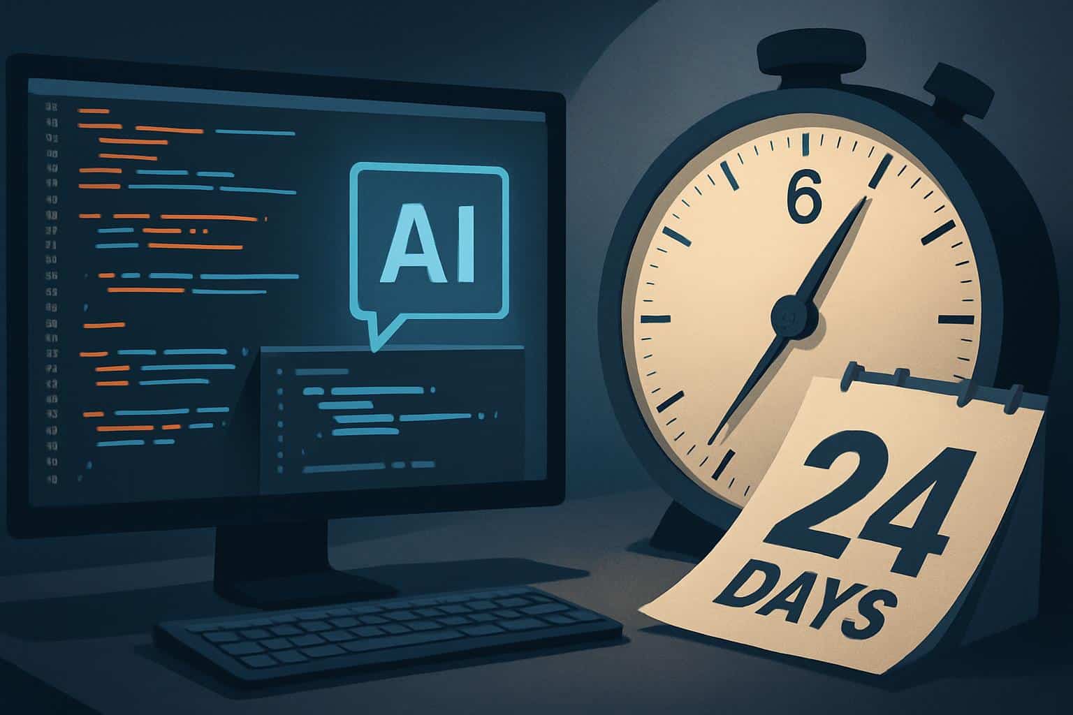 24 days of code in 6 hours with Codex AI, clock and net catching code